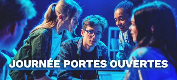 Etudiants en journée portes ouvertes