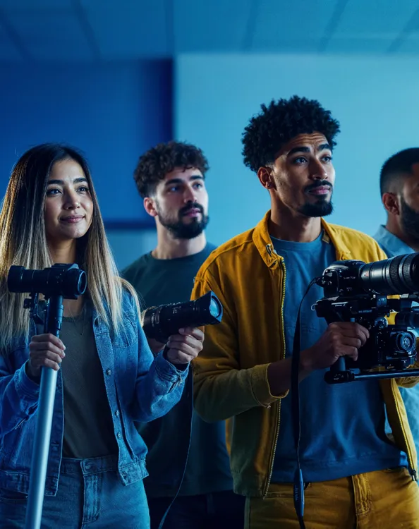 Etudiants en stage à l'ECS